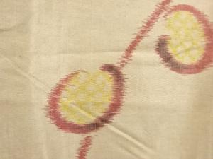 アンティーク　抽象蕾模様織り出し銘仙ねんねこ